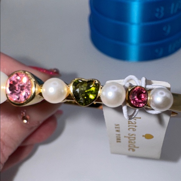 Kate Spade Pearl Caviar Hinge Cuff Bracelet - Picture 5 of 8